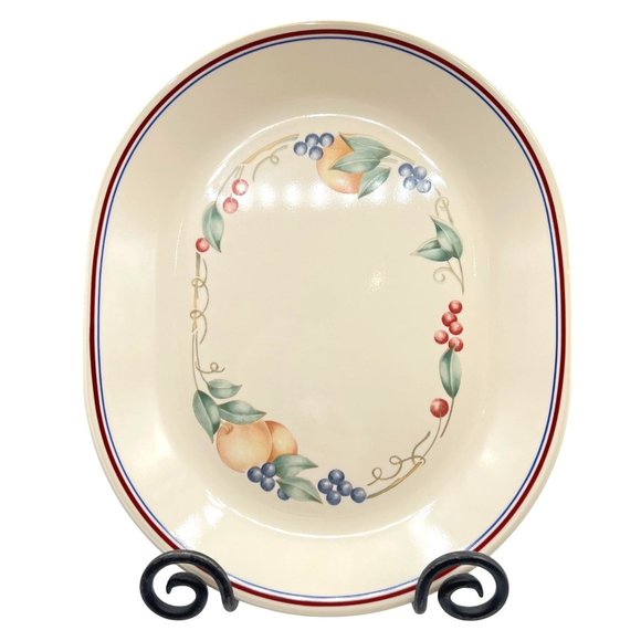 Corelle Corning Microwaveable Abundance Serving Plate 12 by 10 - Picture 6 of 7